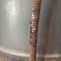 1530251-26 Historic, manually operated washing machine with an associated clothes wringer