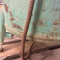 1530251-27 Historic, manually operated washing machine with an associated clothes wringer