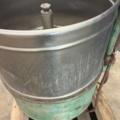 1530251-29 Historic, manually operated washing machine with an associated clothes wringer