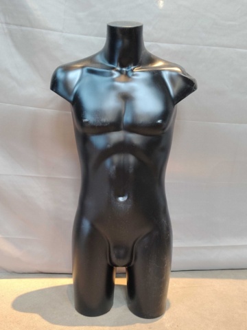 1530642-1 Mannekängtorso - herr, svart