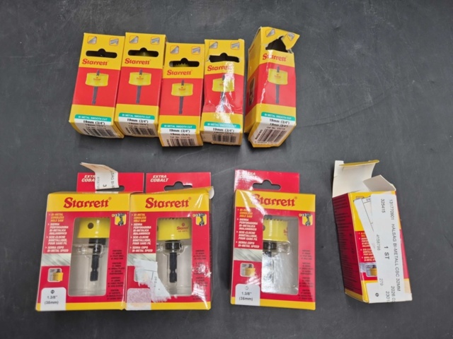 Hålsågar 9 st - Starrett, Bi-Metal