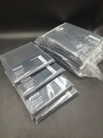 1529098-2 Duschdraperier, 10 st - 4Living, Fresh & Clean 180x200 cm