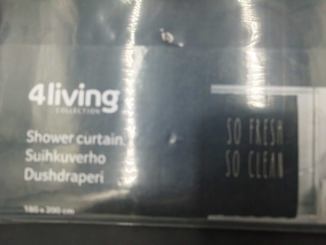1529098-3 Duschdraperier, 10 st - 4Living, Fresh & Clean 180x200 cm