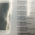 1529098-4 Duschdraperier, 10 st - 4Living, Fresh & Clean 180x200 cm