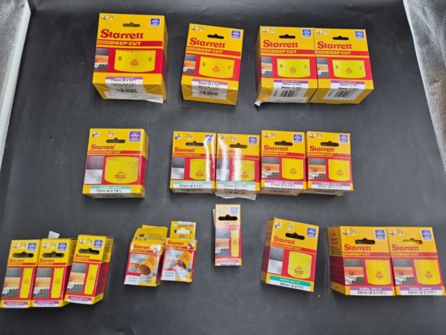 1531058-1 Starrett hole saws, 18 pcs - Starrett, Deep Cut, Fast Cut