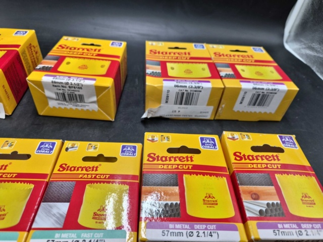 1531058-4 Starrett hole saws, 18 pcs - Starrett, Deep Cut, Fast Cut