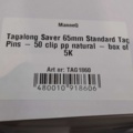 1530659-2 Tagpins 10 st 5000-pack, 65 mm