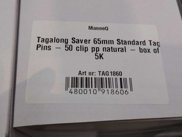1530661-2 Tagpins 10 st 5000-pack, 65 mm