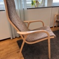 1529318-8 Kontorsinredning - Fåtöljer 2 st Yngve Ekström, skrivbord, m.m.