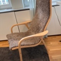 1529318-10 Kontorsinredning - Fåtöljer 2 st Yngve Ekström, skrivbord, m.m.