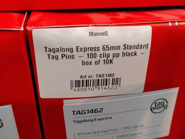 1530665-2 Tagpins  5 st 10000-pack, 65 mm