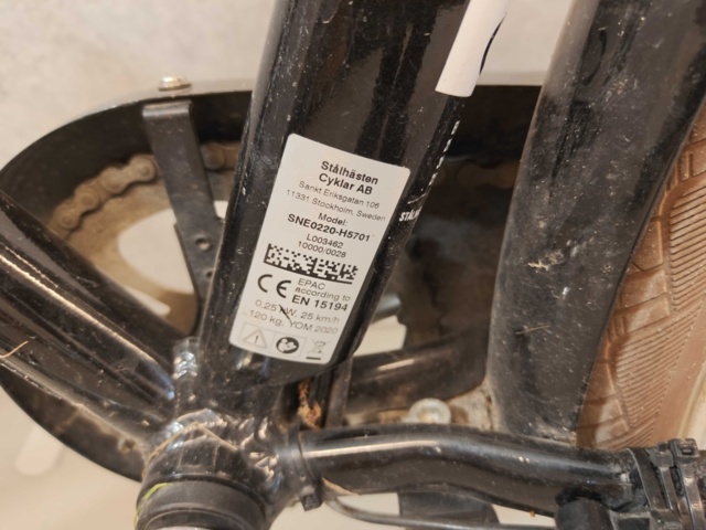 1485183-7 Elcykel - Stålhästen SNE0220-H5701
