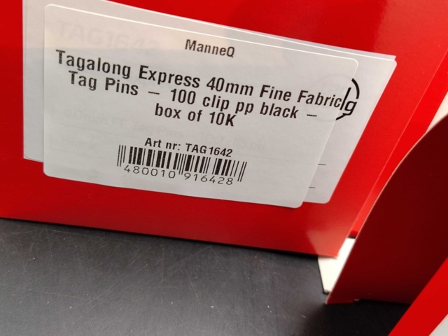 1530715-2 Tagpins, 4 pcs 10000-pack, 40 mm