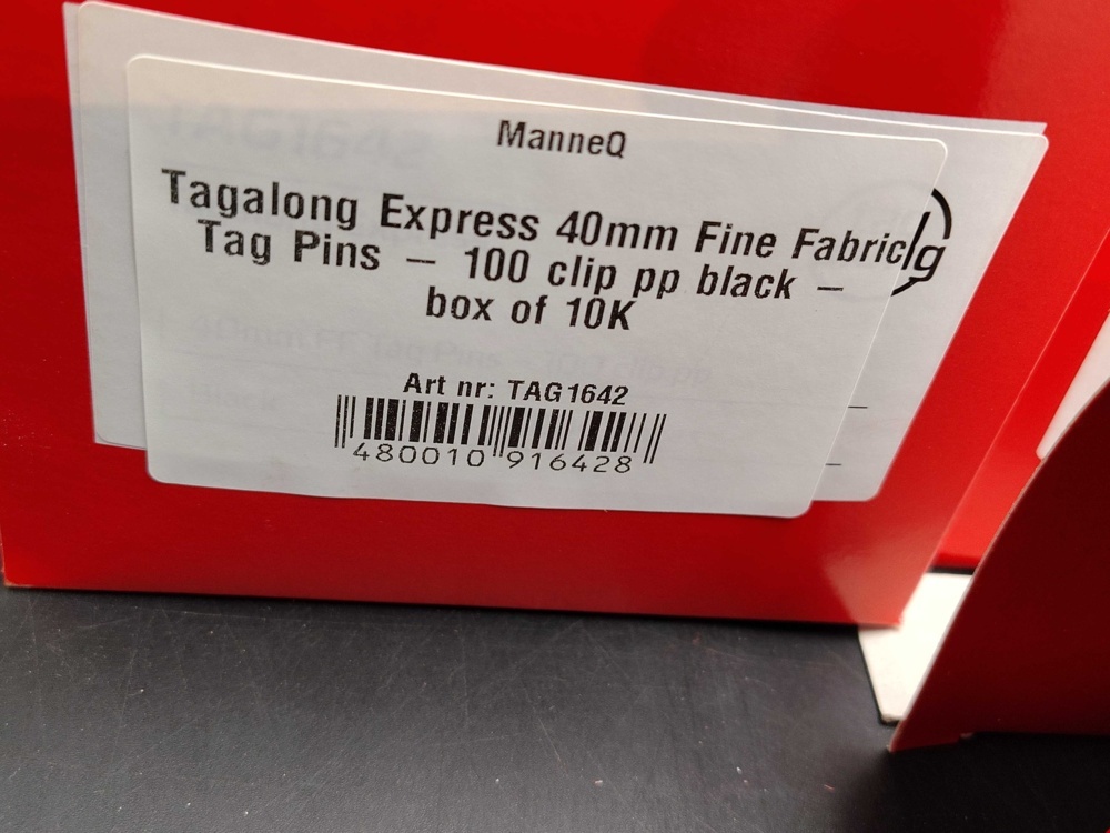 1530718-2 Tagpins, 4 pcs 10000-pack, 40 mm