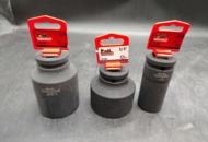 1531066 Power sockets 3 pcs - Teng Tools, 3/4", 1", 1-3/4"