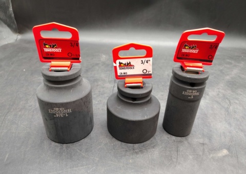 Power sockets 3 pcs - Teng Tools, 3/4", 1", 1-3/4"