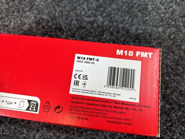 1516012-4 Nytt / oanvänt verktygspaket - Cirkelsåg, slagskruvdragare, m.m - Milwaukee M18
