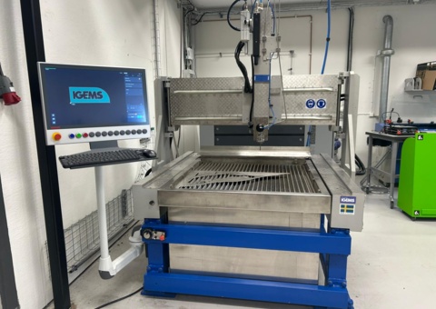 Image representing the auction - Waterjet cutting machine IGEMS CNC 3-Axis -2022