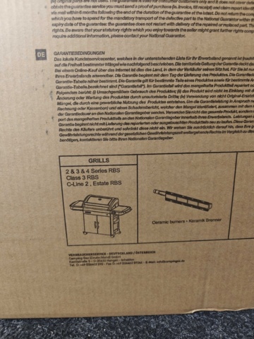 1532452-7 Gasolgrill Campingaz 3 Series RBS LX