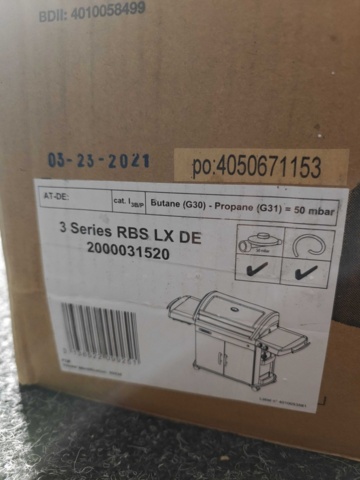 1532452-8 Gasolgrill Campingaz 3 Series RBS LX