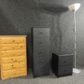 1532481-1 3 st byråer & Golvlampa Ikea Tågarp