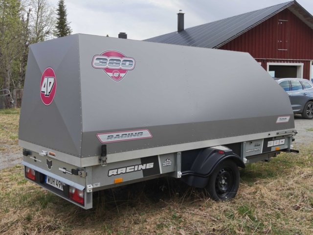 1485200-5 Trailer with cover 960kg - North Grade 4P Racing 380 RX -2021