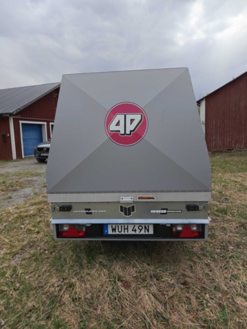 1485200-6 Trailer with cover 960kg - North Grade 4P Racing 380 RX -2021
