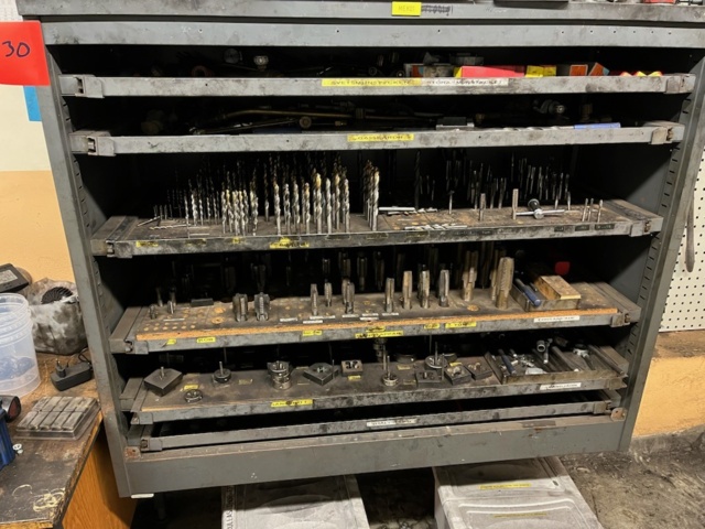 1532762-4 Sheet metal cabinet with drill threading tool