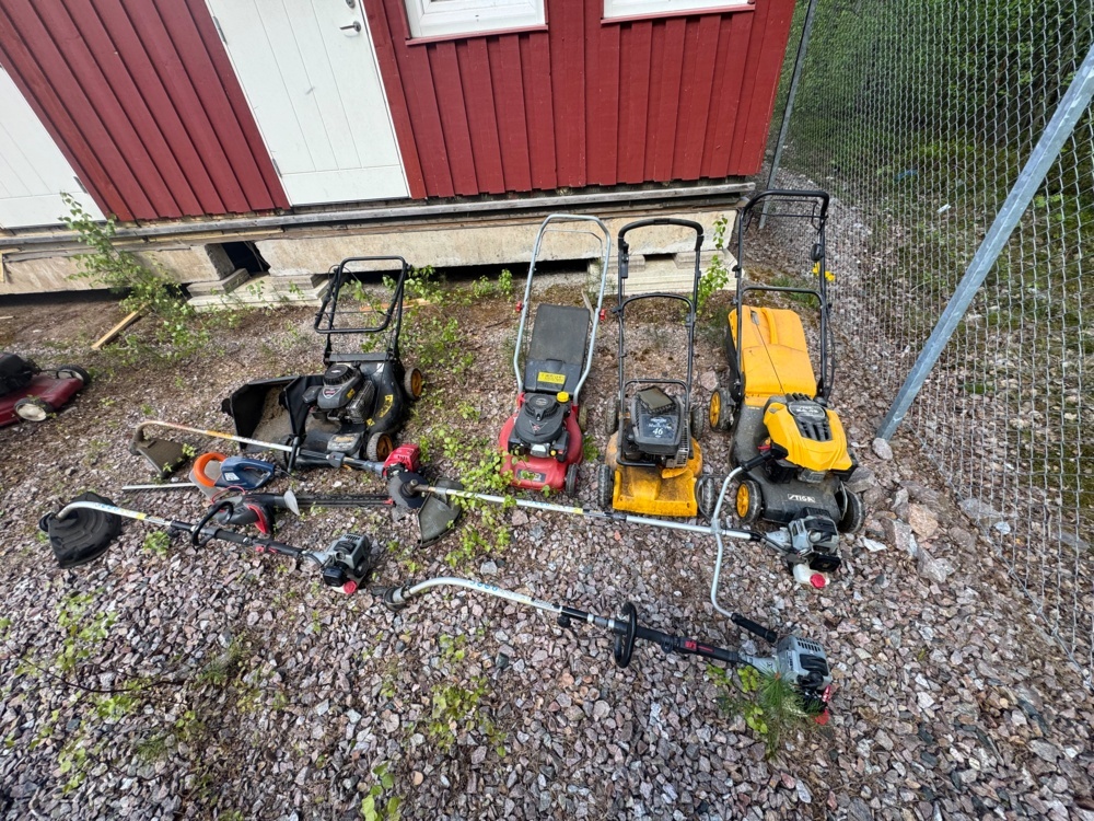 1405821-2 Diverse gräsklippare, trimmers och häcksaxar