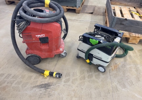 Vacuum cleaners Hilti and Festool