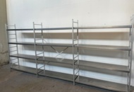 1532608 Shelving system - stainless steel for cold, damp surfaces (3.9 m)