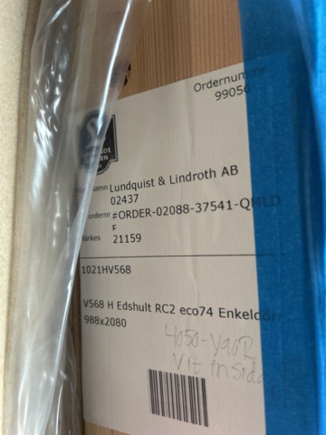 1521767-2 Door - Leksandsdörren V568 H Edshult RC2 eco74