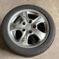 1499856-2 Summer tires on aluminum rims 4 pcs - Porsche