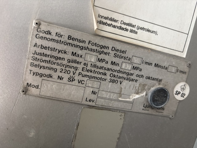 1505935-12 Dieselpump med spillfat - Ljungmans SUS 77 V
