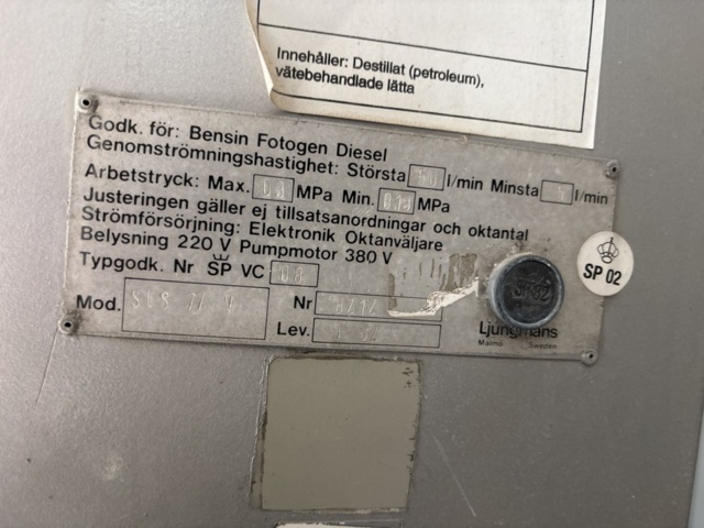 1505935-13 Dieselpump med spillfat - Ljungmans SUS 77 V