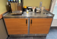 1532901 Serveringsstation med avfallsinkast