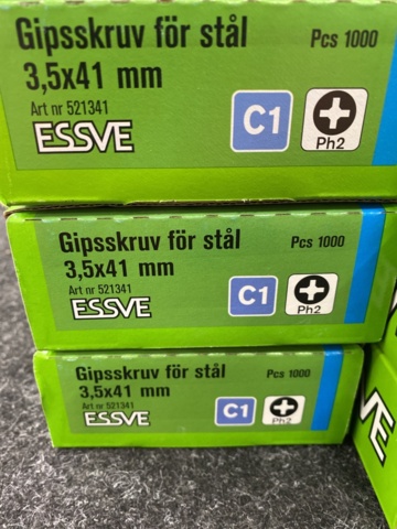 1526316-2 6000 st Bandad gipsskruv 3.5x41mm, Essve