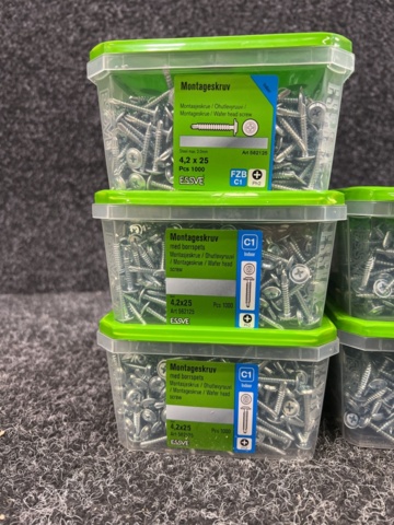 1526244-2 5 st Förpackningar Montageskruv 4.2x25mm, Essve
