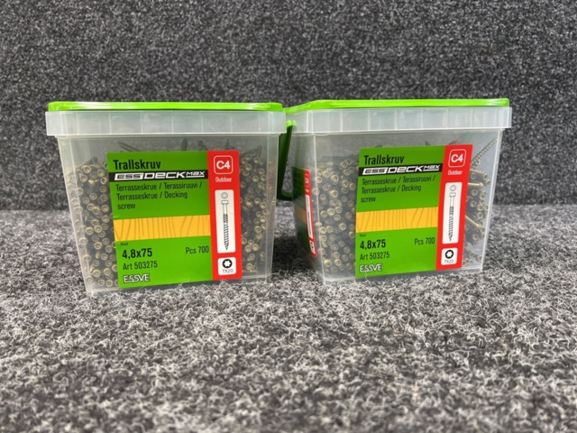 1526129-1 1400 pcs Trall screw 4.8x75mm, Essve