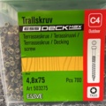 1526129-2 1400 pcs Trall screw 4.8x75mm, Essve