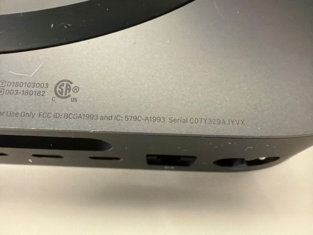 1533609-4 Mac Mini 2018 with display, A1993