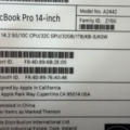 1533613-7 MacBook Pro 14 inch, A2442
