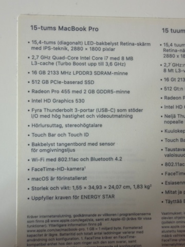 1533614-6 MacBook Pro, 15 inch