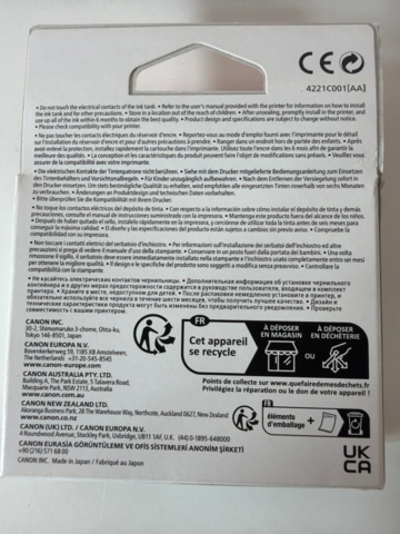 1533619-2 Canon ink cartridges, PRO 200