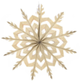 1529061-1 LED-dekoration snöflinga, 13 st - Finn-Lumor, 40 cm