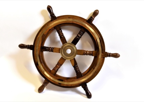 Ship's steering wheel for shipping Ø 46 cm