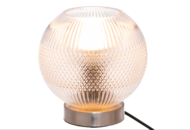1529073 Table lamp Ball, 4 pcs - 4Living, glass and steel base Ø18 x 18 cm