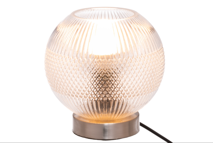 1529073-1 Table lamp Ball, 4 pcs - 4Living, glass and steel base Ø18 x 18 cm