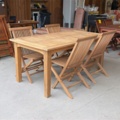 1525395-3 Teakbord och stolar 4 st