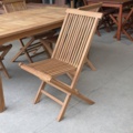 1525395-4 Teakbord och stolar 4 st